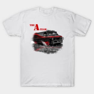 A-Team Van Or V-Team Van 80s Retro Team van Vintage T-Shirt